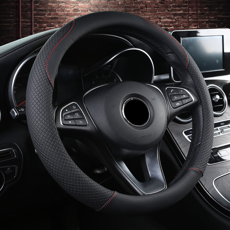 Car Steering Wheel Leather Cover (38cm)