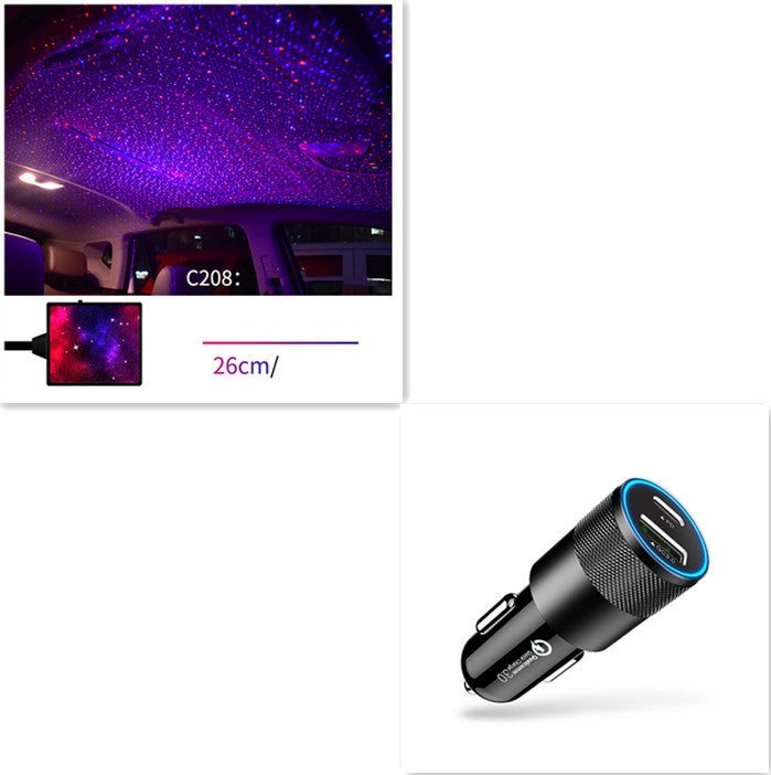 Voice-Controlled USB Star Projector Light (360°)