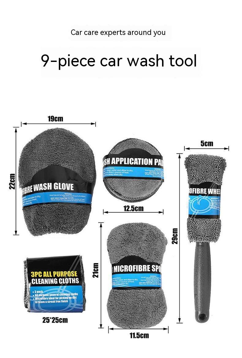 9-piece Car Wash Cleaning Set
