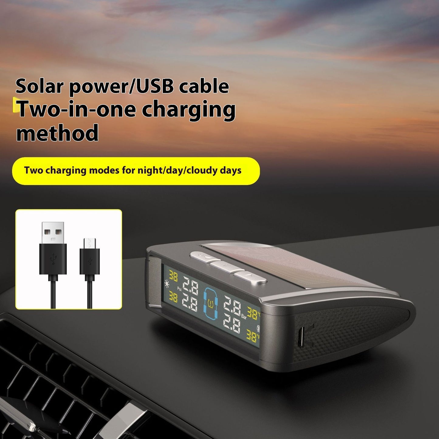 T11 Solar Tire Pressure Monitor