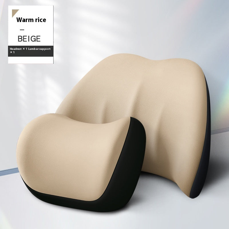 Automotive Waist Cushion & Car Lumbar Support (Memory Foam Comfort)