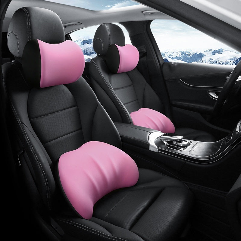 Automotive Waist Cushion & Car Lumbar Support (Memory Foam Comfort)
