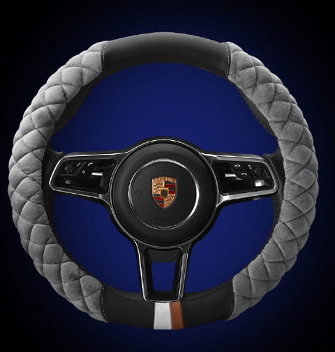 Plush Footprint Steering Wheel Cover (38cm)