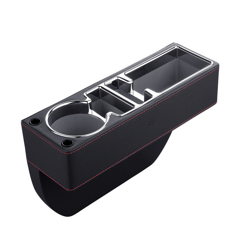 Car Seat Gap Storage Box, Leather + Plastic