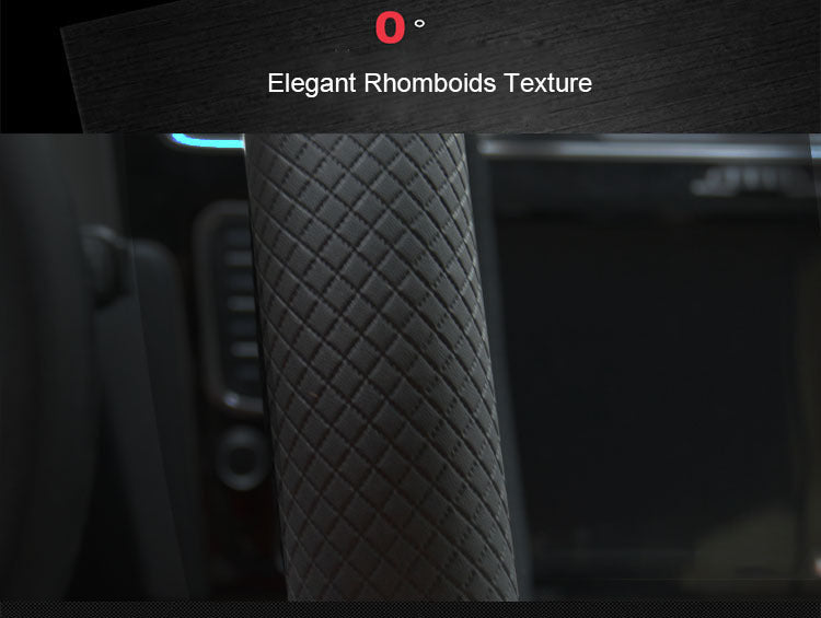Universal Microfiber Leather Steering Wheel Cover (38cm)