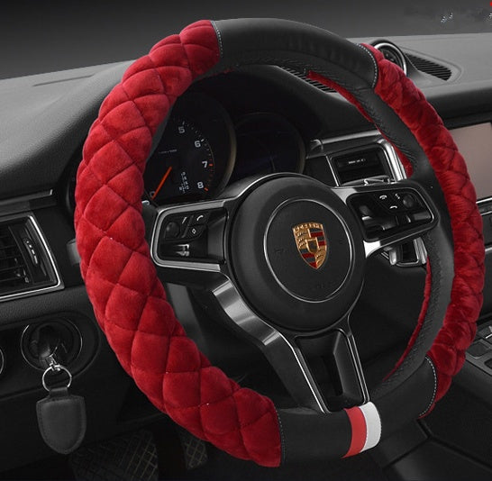Plush Footprint Steering Wheel Cover (38cm)