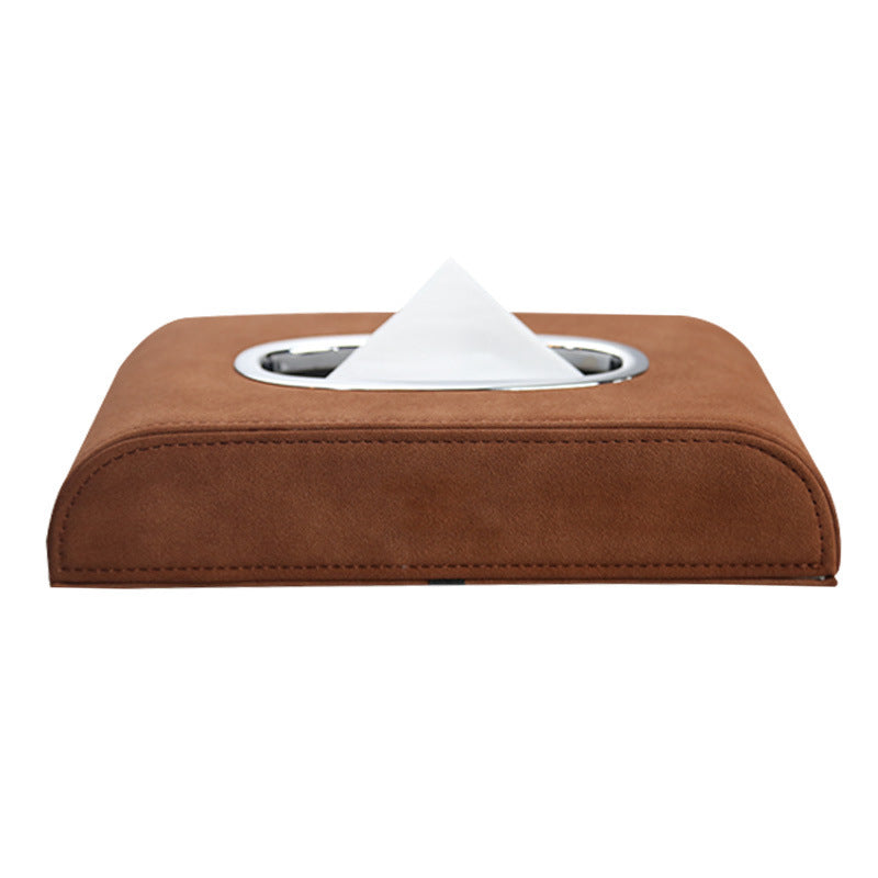 Leather Car Tissue Box – Elegant & Universal Fit