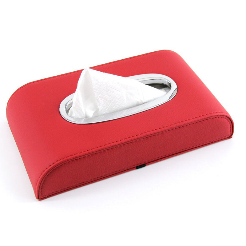 Leather Car Tissue Box – Elegant & Universal Fit