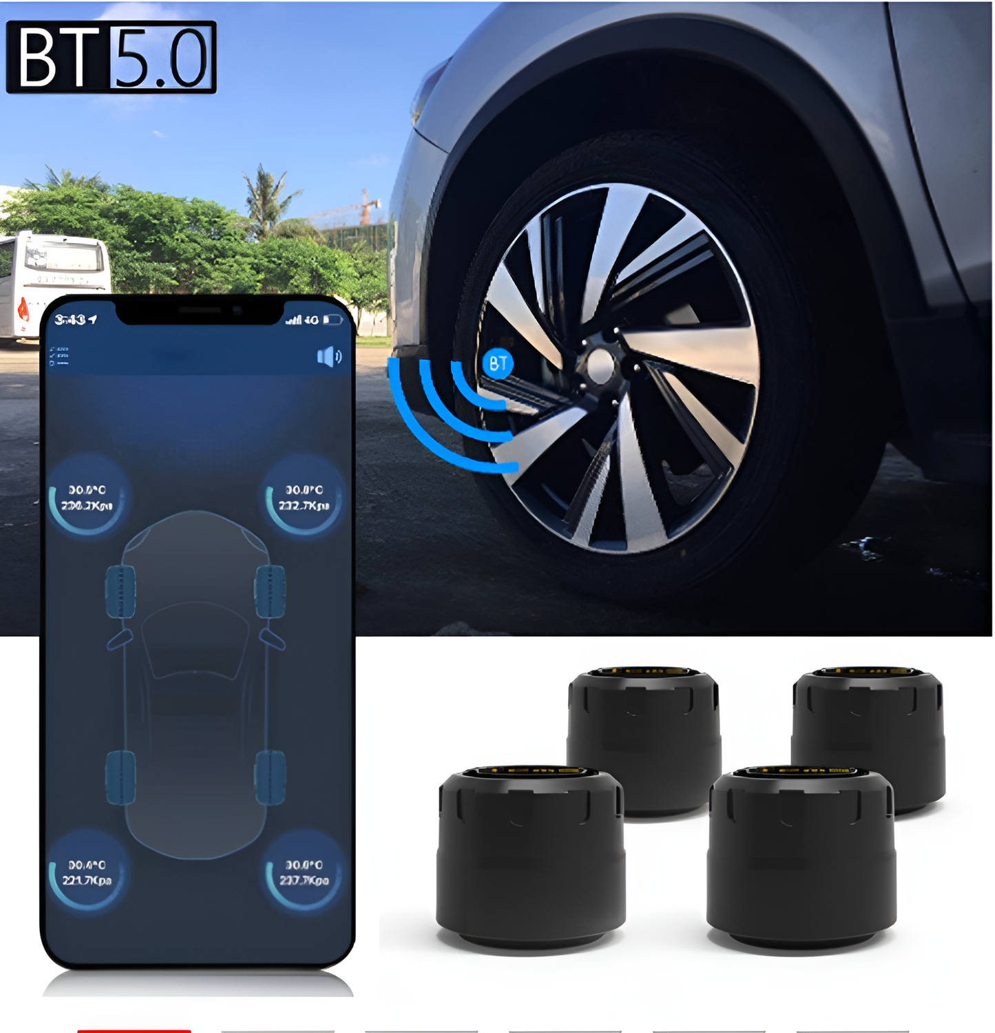 Smart Wireless Tire Pressure Monitoring System