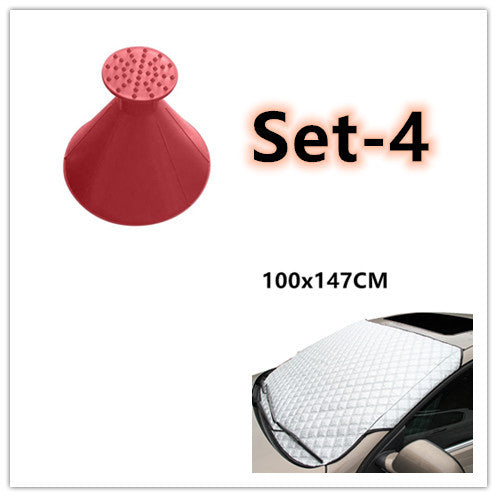 Aluminized Front Windshield Snow & Sun Block Cover