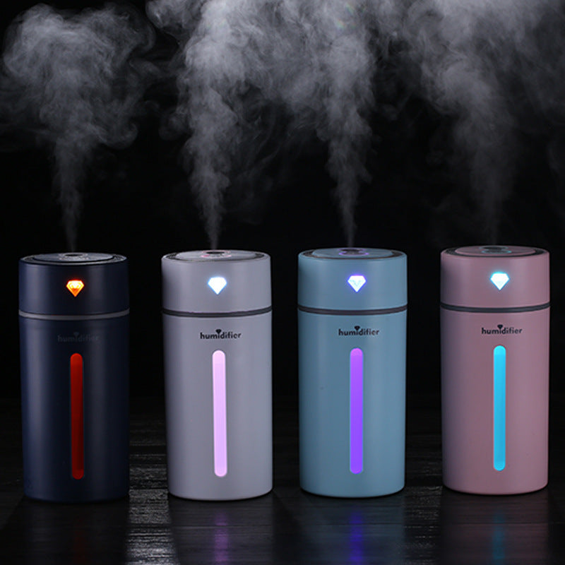 New Diamond Humidifier – Car Colorful Light Silent Aroma Diffuser