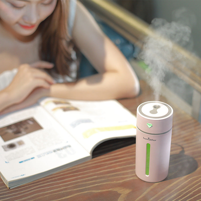 New Diamond Humidifier – Car Colorful Light Silent Aroma Diffuser