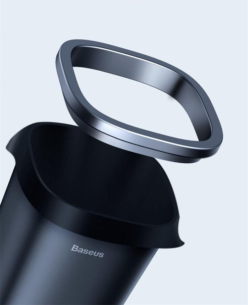 Mini Square Car Trash Can – ABS/PC, Dust-Free Design