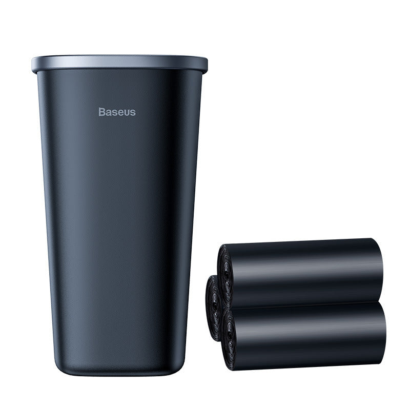 Mini Square Car Trash Can – ABS/PC, Dust-Free Design