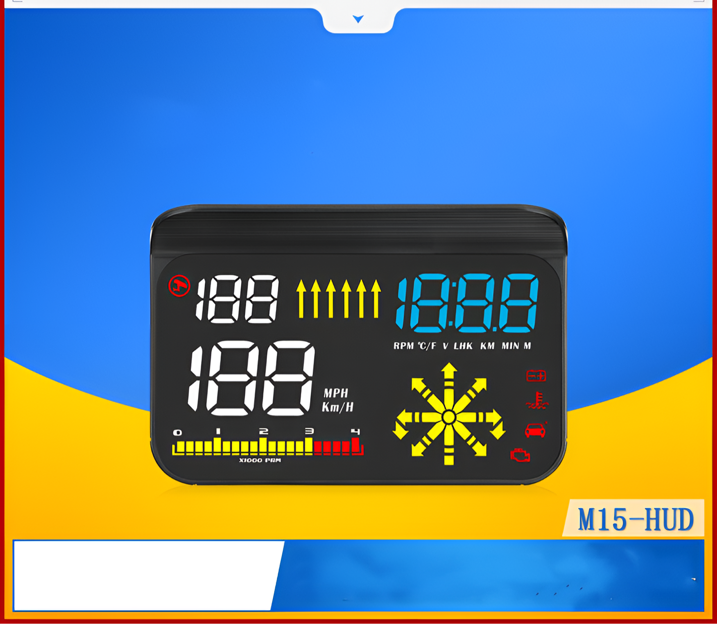 Automobile OBD Speed Navigation Integrated Projector HUD Head-Up Display
