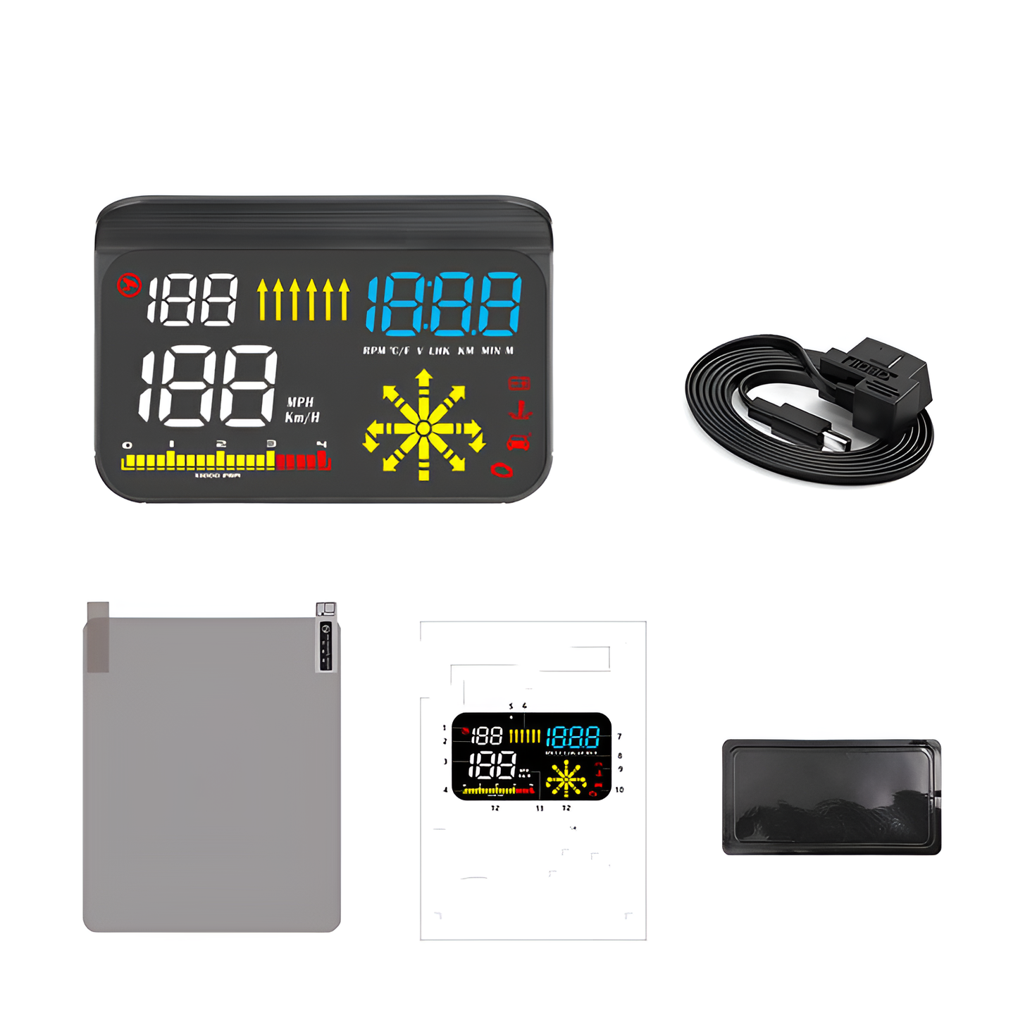 Automobile OBD Speed Navigation Integrated Projector HUD Head-Up Display