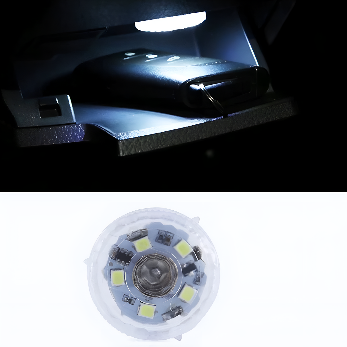 Car Interior Touch Night Light (White, Ice Blue, Purple)