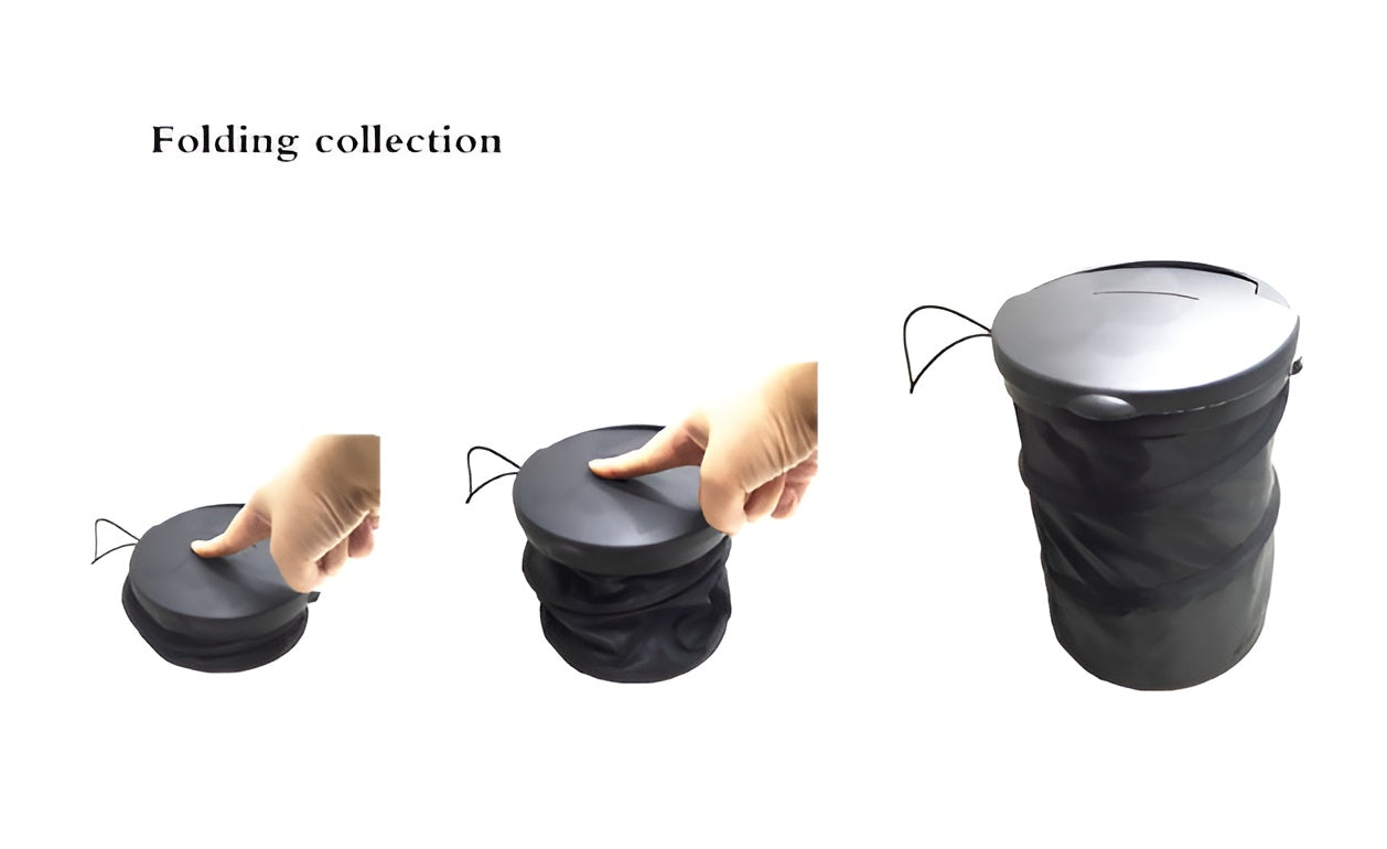 Foldable Fabric Car Trash Bin – Leakproof & Multi-Purpose Garbage Bag