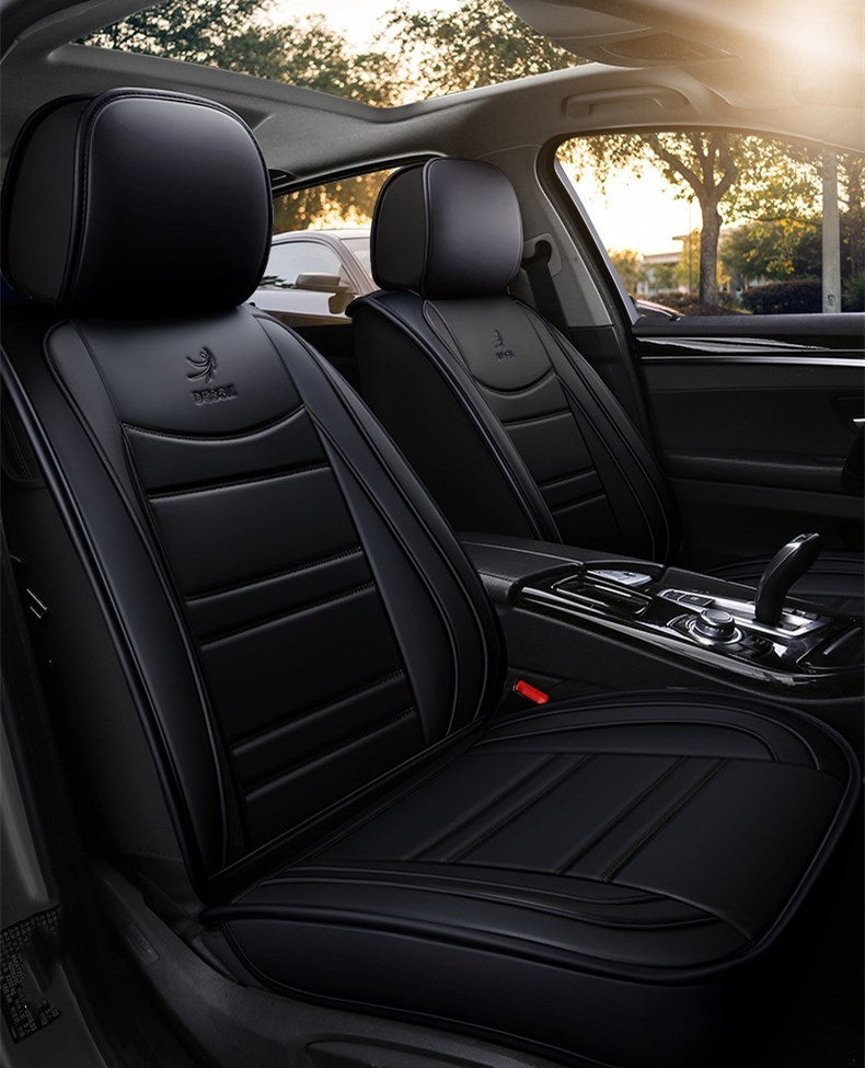 PU Leather Car Seat Cushion, 5-Seater Full Set Cover (Oversize)
