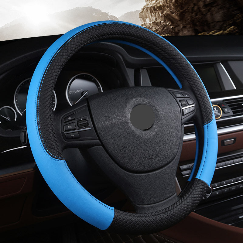 Universal Microfiber Leather Steering Wheel Cover (38cm)