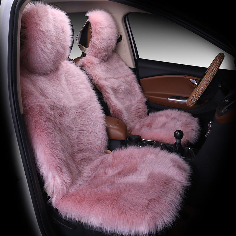 All-Inclusive Car Seat Cover – Plush Winter Three-Piece Cushion Set