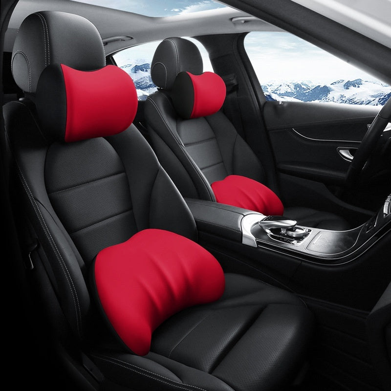 Automotive Waist Cushion & Car Lumbar Support (Memory Foam Comfort)