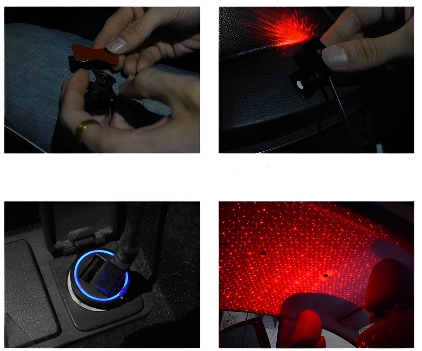 USB Star Ceiling Light – Meteor Shower & Starry Sky with Remote + Music Sync