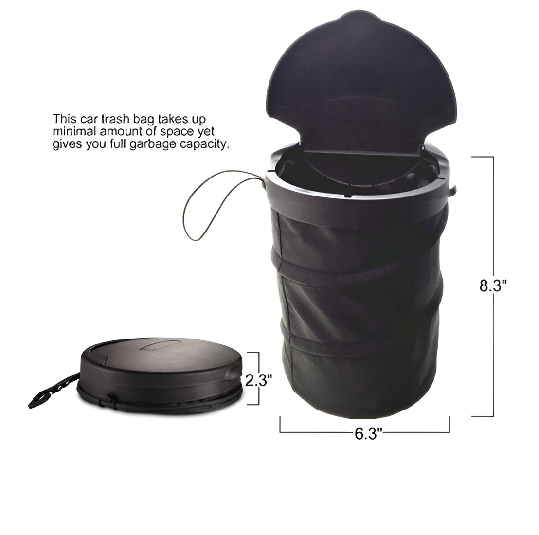 Foldable Fabric Car Trash Bin – Leakproof & Multi-Purpose Garbage Bag