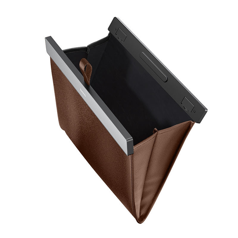 Magnetic Suction Car Rear Seat Trash Can – Slim, Stylish & Durable