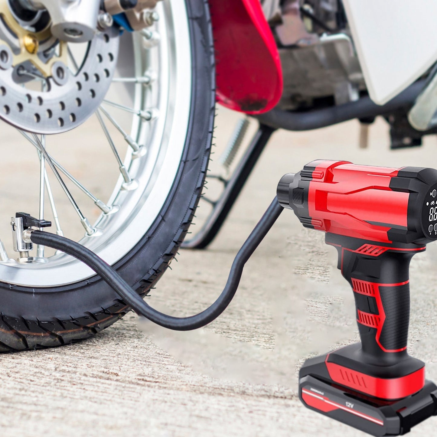 Compact Cordless Tire Inflator – 150PSI Rechargeable Air Pump