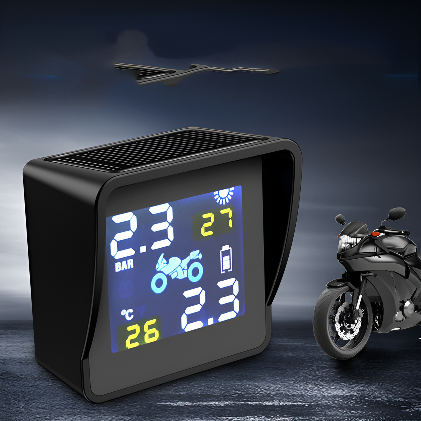 Solar TPMS for Motorcycles