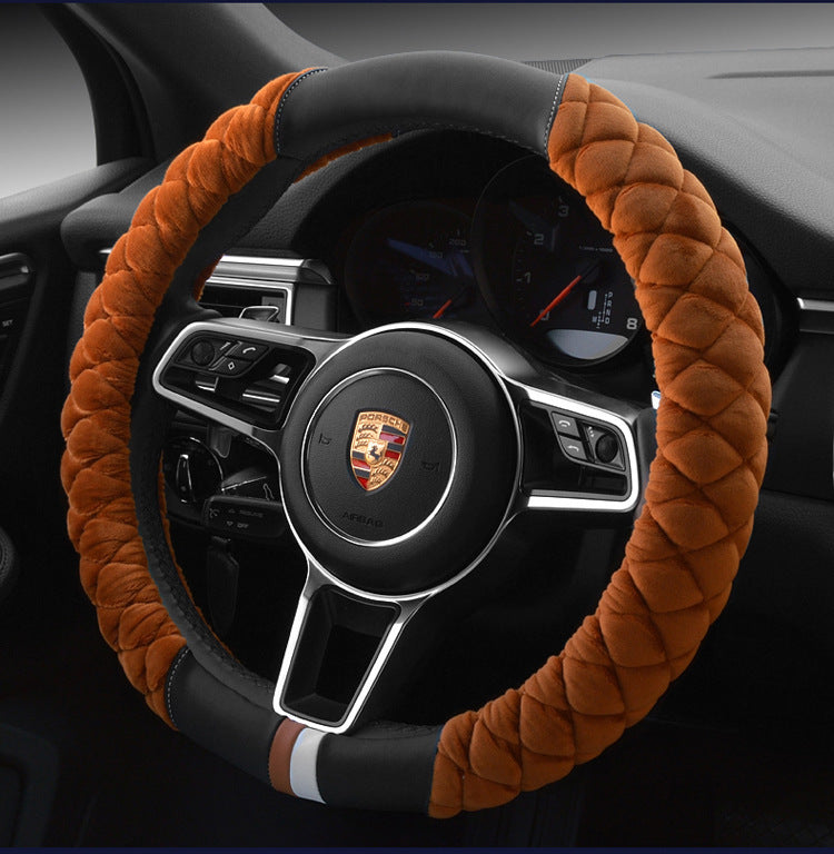 Plush Footprint Steering Wheel Cover (38cm)