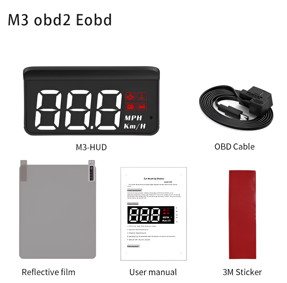 M3 Car OBD2 GPS Head-Up Projector Display
