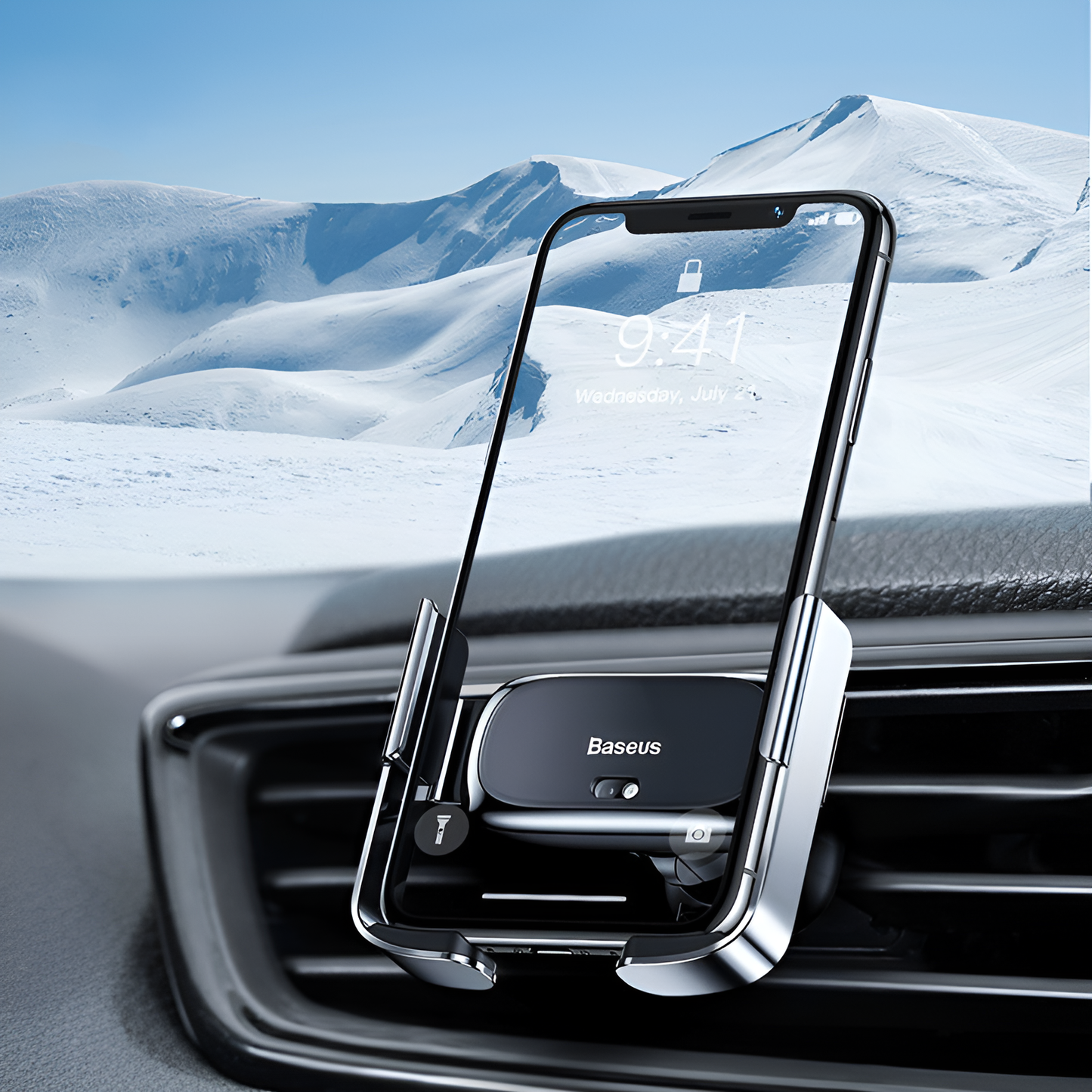 Baseus Mini Alloy – Smart Sensor Car Phone Mount