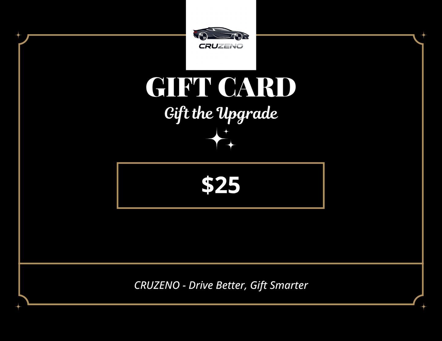 Cruzeno Digital Gift Card – The Perfect Gift for Car Lovers