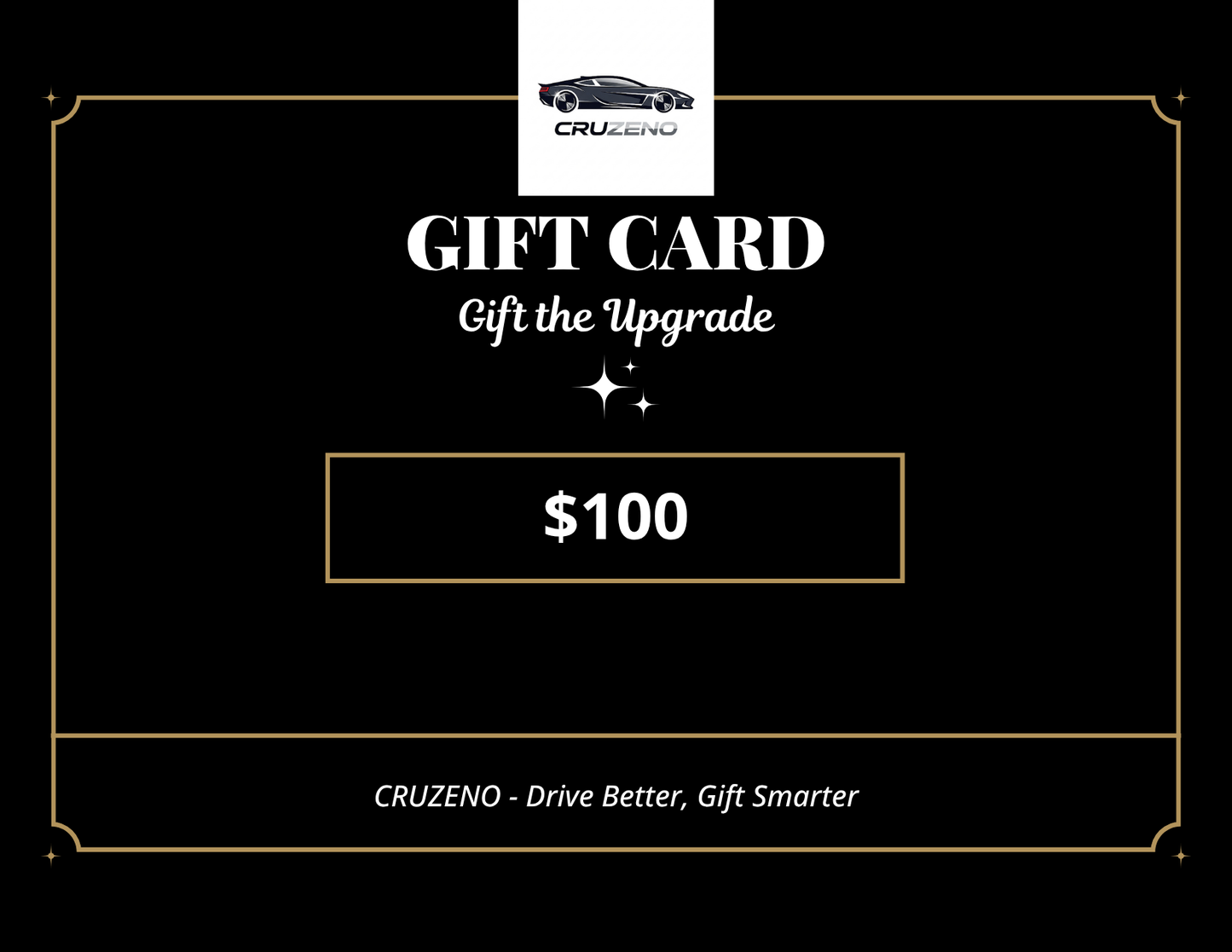 Cruzeno Digital Gift Card – The Perfect Gift for Car Lovers