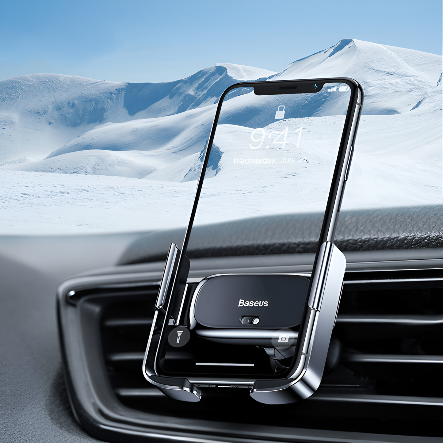 Baseus Mini Alloy – Smart Sensor Car Phone Mount