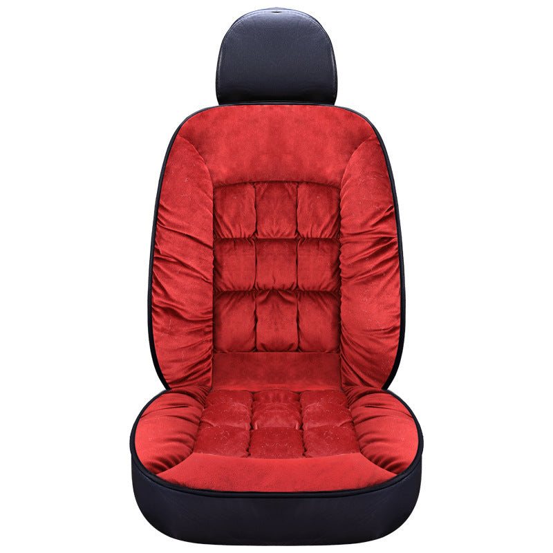 Car Seat Cushion – Autumn & Winter Thick Short Plush Single Seat Mat