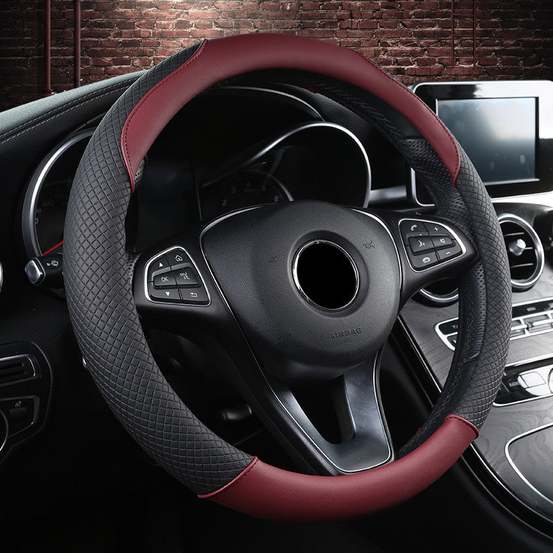 Car Steering Wheel Leather Cover (38cm)