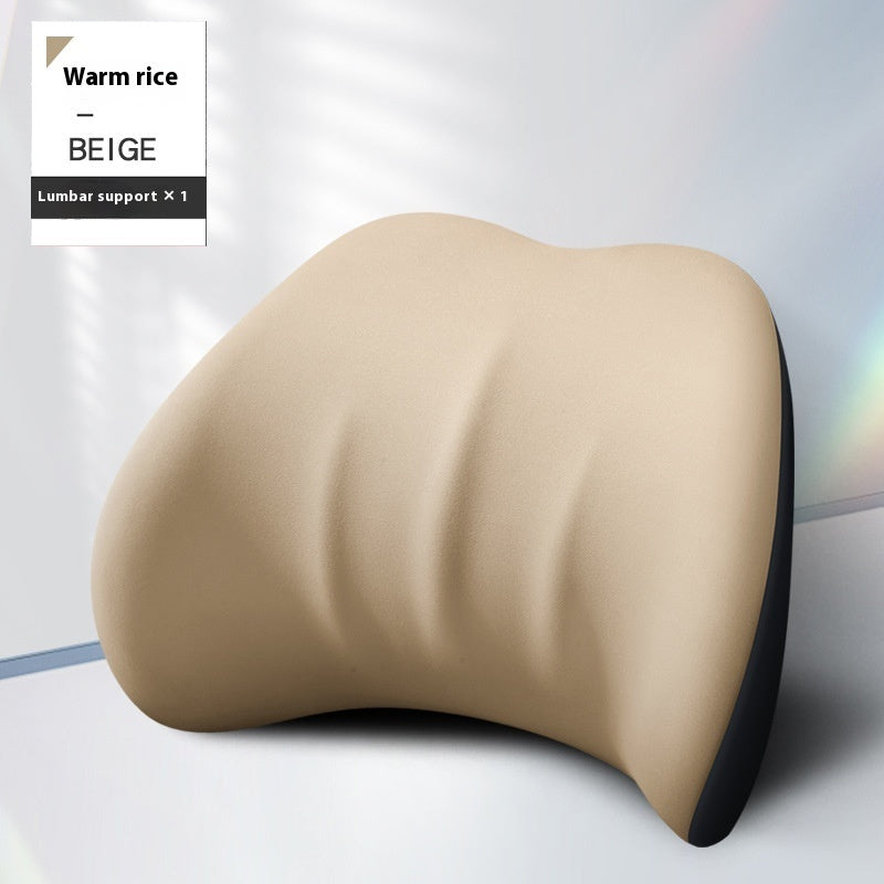 Automotive Waist Cushion & Car Lumbar Support (Memory Foam Comfort)