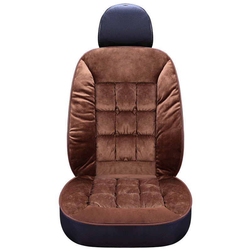 Car Seat Cushion – Autumn & Winter Thick Short Plush Single Seat Mat