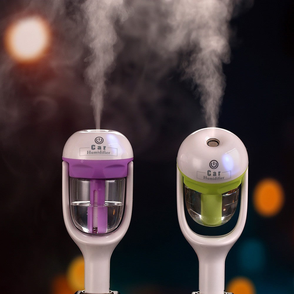 Mini 12V Car Steam Humidifier – Air Purifier & Aroma Diffuser