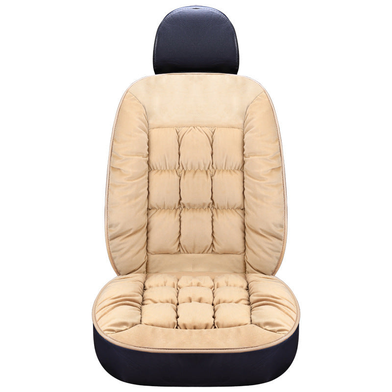 Car Seat Cushion – Autumn & Winter Thick Short Plush Single Seat Mat