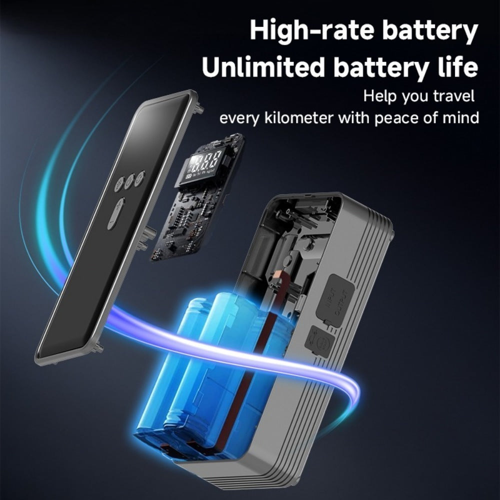 2000A Peak Car Jump Starter with Digital Tire Inflator