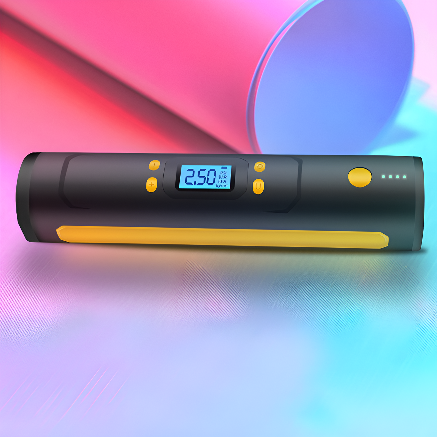 Handheld Portable Tire Inflator – 150PSI Mini Air Compressor with USB Charging & LED Light