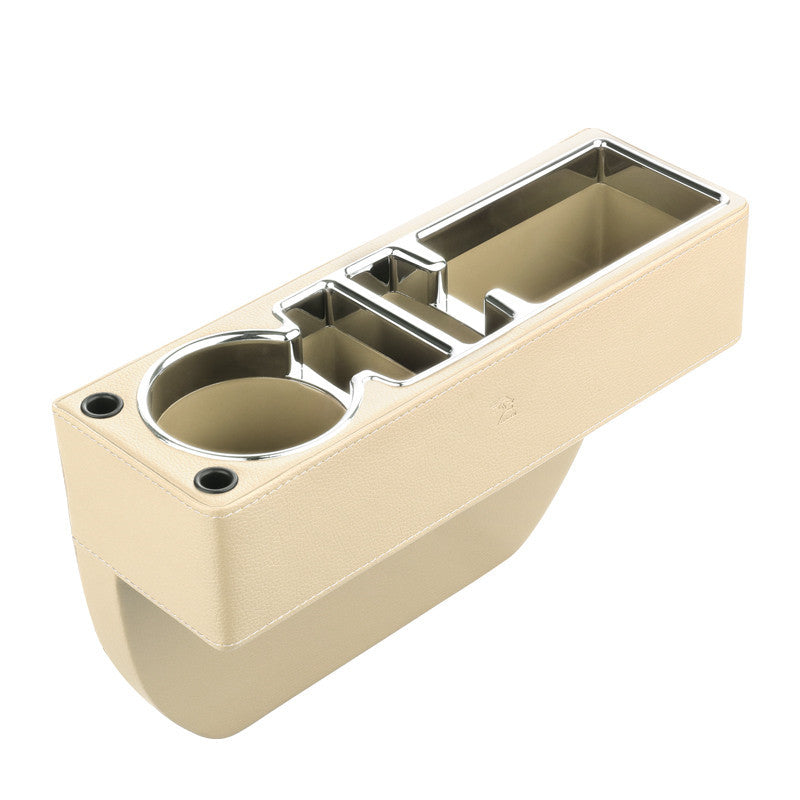 Car Seat Gap Storage Box, Leather + Plastic