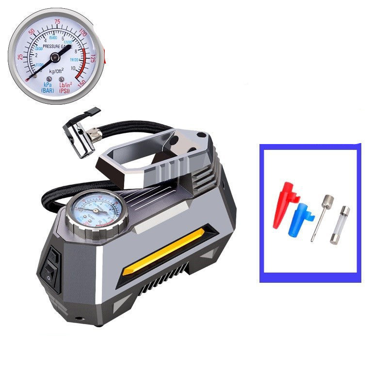Portable 12V Car Tire Air Pump & Mini Compressor