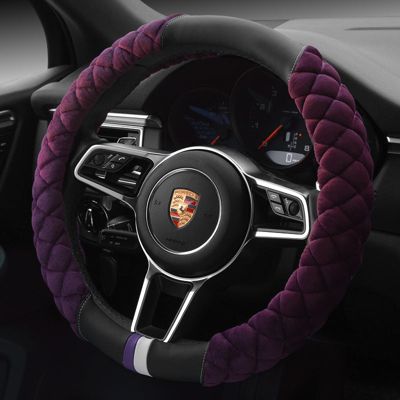 Plush Footprint Steering Wheel Cover (38cm)