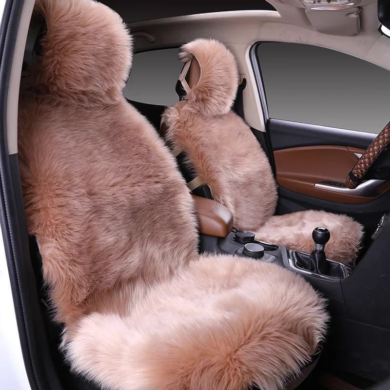All-Inclusive Car Seat Cover – Plush Winter Three-Piece Cushion Set