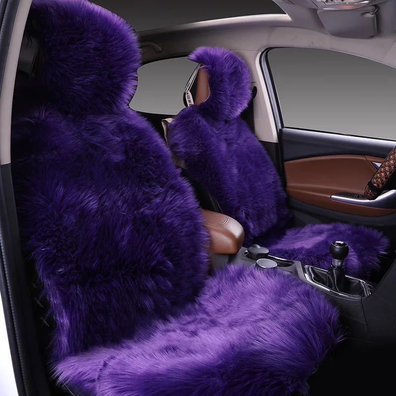 All-Inclusive Car Seat Cover – Plush Winter Three-Piece Cushion Set